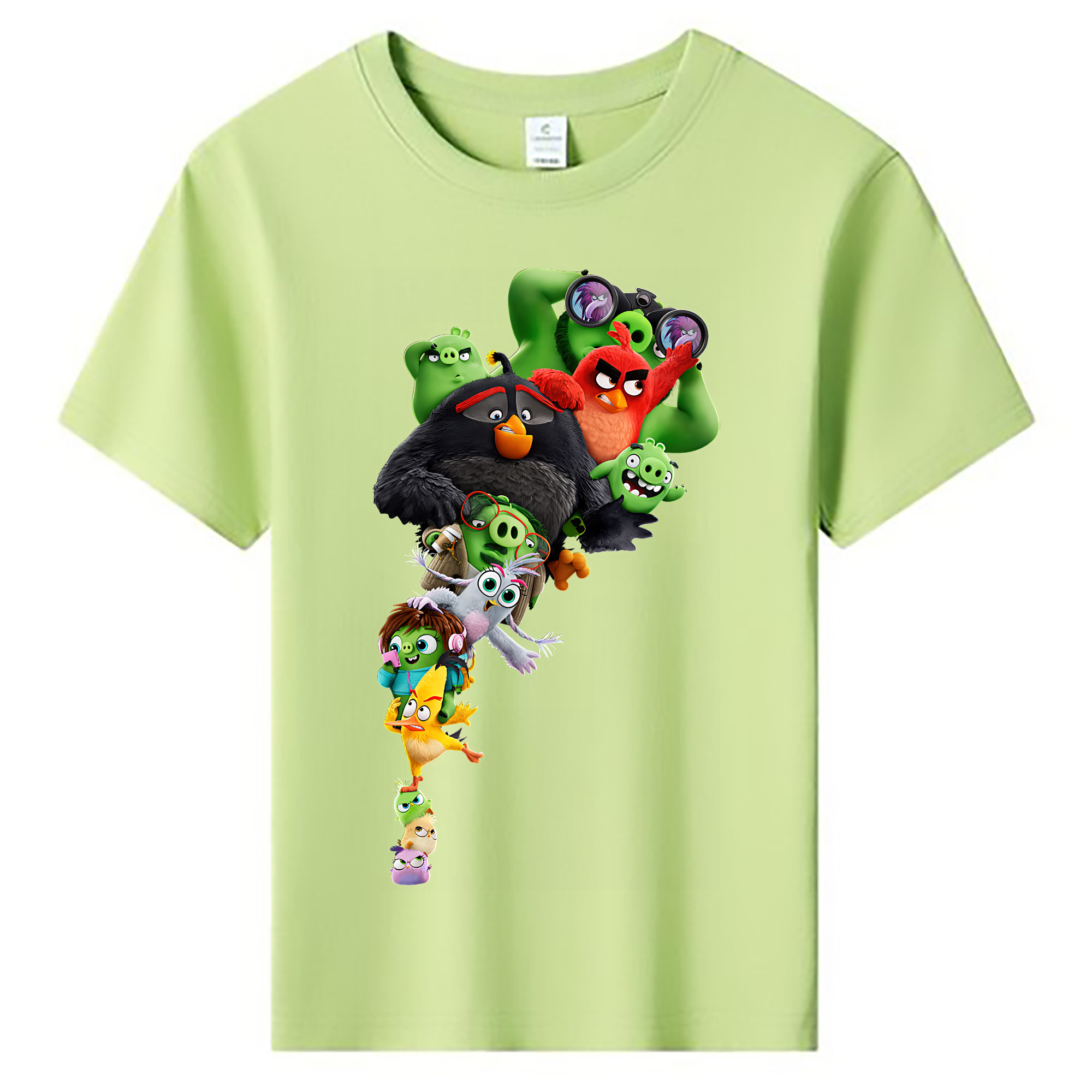 （画像用） Angry Birds アングリーバード 綿100％キッズTシャツ（フロントプリント）